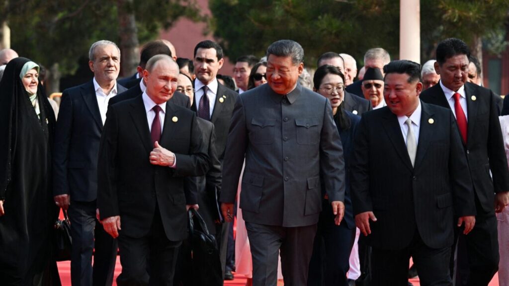 Rencontre entre Xi Jinping, Vladimir Poutine et Kim Jong Un